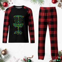 Christmas Disc Golf Basket Plaid Pajama Set Frisbee Golfer Xmas Gift - Wonder Print Shop