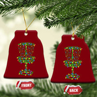 Christmas Disc Golf Basket Ceramic Ornament Frisbee Golfer Xmas Gift - Wonder Print Shop