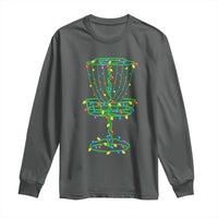 Christmas Disc Golf Basket Long Sleeve Shirt Frisbee Golfer Xmas Gift - Wonder Print Shop