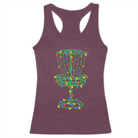 Christmas Disc Golf Basket Racerback Tank Top Frisbee Golfer Xmas Gift - Wonder Print Shop