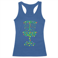 Christmas Disc Golf Basket Racerback Tank Top Frisbee Golfer Xmas Gift - Wonder Print Shop