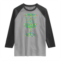 Christmas Disc Golf Basket Raglan Shirt Frisbee Golfer Xmas Gift - Wonder Print Shop