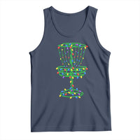 Christmas Disc Golf Basket Tank Top Frisbee Golfer Xmas Gift - Wonder Print Shop