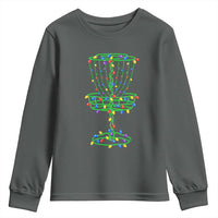 Christmas Disc Golf Basket Youth Sweatshirt Frisbee Golfer Xmas Gift - Wonder Print Shop