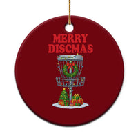 Christmas Disc Golf Ceramic Ornament Merry Discmas Golfers Frisbee Golfer Xmas Gift - Wonder Print Shop