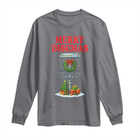 Christmas Disc Golf Long Sleeve Shirt Merry Discmas Golfers Frisbee Golfer Xmas Gift - Wonder Print Shop