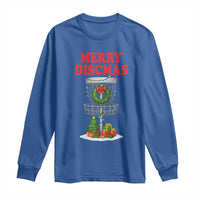 Christmas Disc Golf Long Sleeve Shirt Merry Discmas Golfers Frisbee Golfer Xmas Gift - Wonder Print Shop