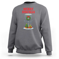 Christmas Disc Golf Sweatshirt Merry Discmas Golfers Frisbee Golfer Xmas Gift - Wonder Print Shop