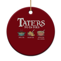 Taters Potatoes Ceramic Ornament Funny Movie Fans Holiday Gift - Wonder Print Shop