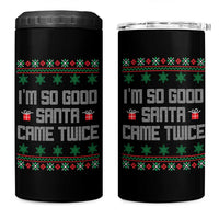 I'm So Good Santa Came Twice 4 in 1 Can Cooler Tumbler Funny Ugly Matching Couple Christmas Outfit Pajama - Wonder Print Shop