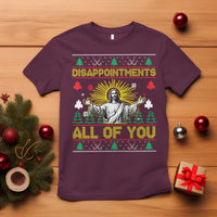 Funny Jesus Christmas T Shirt Disappointments All of You Jesus Ugly Xmas - Wonder Print Shop