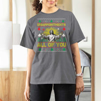 Funny Jesus Christmas T Shirt For Women Disappointments All of You Jesus Ugly Xmas - Wonder Print Shop