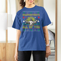 Funny Jesus Christmas T Shirt For Women Disappointments All of You Jesus Ugly Xmas - Wonder Print Shop