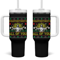 Funny Jesus Christmas Tumbler With Handle Disappointments All of You Jesus Ugly Xmas - Wonder Print Shop