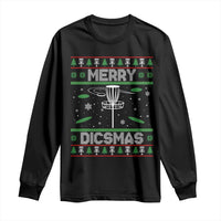 Disc Golf Christmas Long Sleeve Shirt Merry Discmas Ugly Xmas - Wonder Print Shop