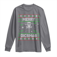 Disc Golf Christmas Long Sleeve Shirt Merry Discmas Ugly Xmas - Wonder Print Shop