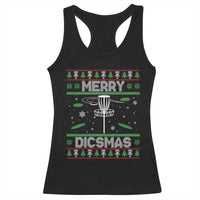 Disc Golf Christmas Racerback Tank Top Merry Discmas Ugly Xmas - Wonder Print Shop