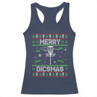 Disc Golf Christmas Racerback Tank Top Merry Discmas Ugly Xmas - Wonder Print Shop