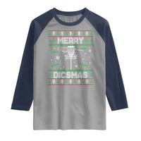Disc Golf Christmas Raglan Shirt Merry Discmas Ugly Xmas - Wonder Print Shop