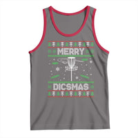 Disc Golf Christmas Tank Top Merry Discmas Ugly Xmas - Wonder Print Shop