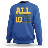 All You Need is Love Sweatshirt Retro Jordan GB Football Lover Fan Gift - Wonder Print Shop