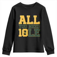 All You Need is Love Youth Sweatshirt Retro Jordan GB Football Lover Fan Gift - Wonder Print Shop