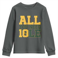 All You Need is Love Youth Sweatshirt Retro Jordan GB Football Lover Fan Gift - Wonder Print Shop