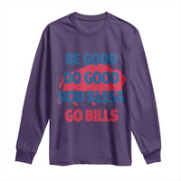 Football Lovers Long Sleeve Shirt Game Day Be Good Do Good God Bless Go BFB - Wonder Print Shop