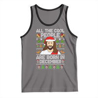 Funny Jesus Christmas December Birthday Tank Top Ugly Xmas - Wonder Print Shop