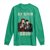 Funny 6 7 Meme Long Sleeve Shirt Retro Home Christmas Movie Alone - Wonder Print Shop