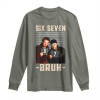 Funny 6 7 Meme Long Sleeve Shirt Retro Home Christmas Movie Alone - Wonder Print Shop