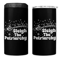Sleigh The Patriarchy 4 in 1 Can Cooler Tumbler Christmas Feminist Womens Rights - Wonder Print Shop