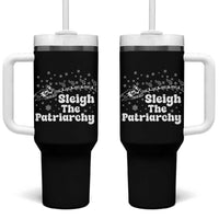 Sleigh The Patriarchy Tumbler With Handle Christmas Feminist Womens Rights - Wonder Print Shop