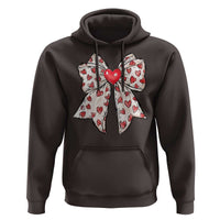 Coquette Valentine's Day Hoodie Heart Bow