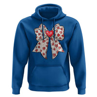 Coquette Valentine's Day Hoodie Heart Bow