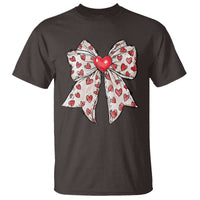 Coquette Valentine's Day T Shirt Heart Bow