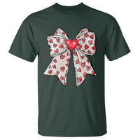 Coquette Valentine's Day T Shirt Heart Bow