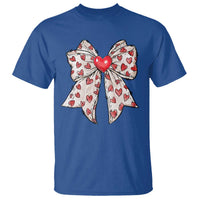 Coquette Valentine's Day T Shirt Heart Bow