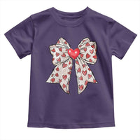 Coquette Valentine's Day Toddler T Shirt Heart Bow