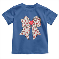 Coquette Valentine's Day Toddler T Shirt Heart Bow