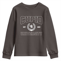 Cupid University Youth Sweatshirt Cute Valentine's Day Funny College