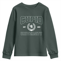 Cupid University Youth Sweatshirt Cute Valentine's Day Funny College