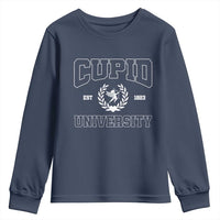 Cupid University Youth Sweatshirt Cute Valentine's Day Funny College