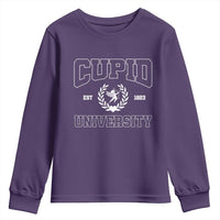 Cupid University Youth Sweatshirt Cute Valentine's Day Funny College