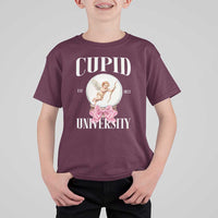 Cupid University T Shirt For Kid Cute Valentine's Day College