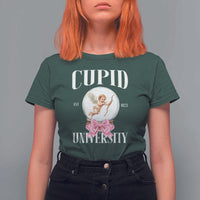 Cupid University T Shirt For Women Cute Valentine's Day College