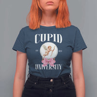Cupid University T Shirt For Women Cute Valentine's Day College
