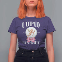 Cupid University T Shirt For Women Cute Valentine's Day College