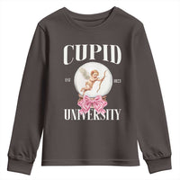 Cupid University Youth Sweatshirt Cute Valentine's Day College