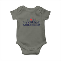 I Love My Cougar Girlfriend Baby Onesie Funny Gift for Him Boyfriend Valentine